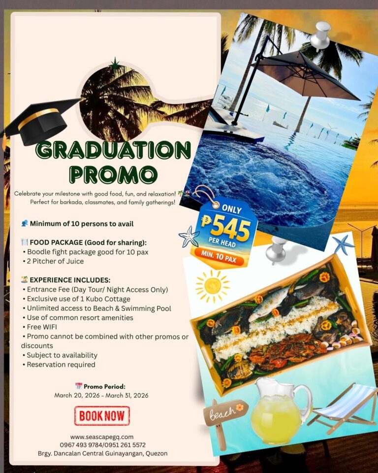 Graduation Promo Graduation Promo (March 20-31 2026) β Seascape Resort and Hotel
